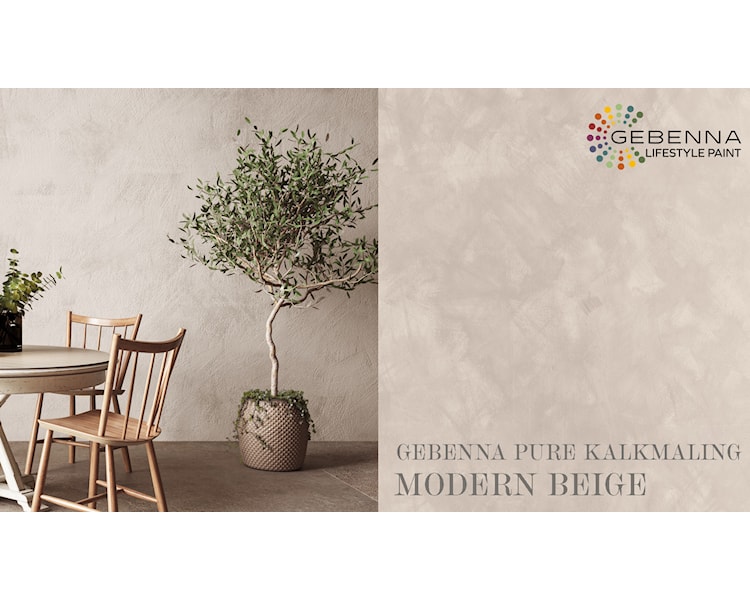 MODERN BEIGE KALKMALING